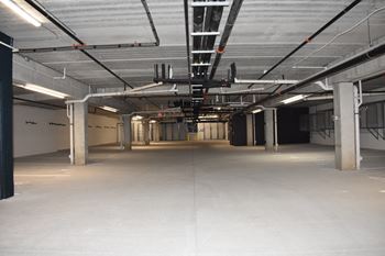Climate controlled underground parking garage with storage available